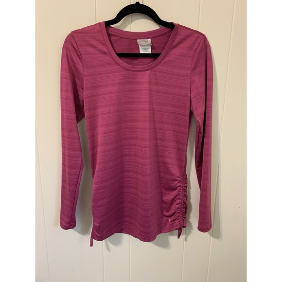 Danskin Now Shirt Women Size Small S Pink Long Sleeve Activewear Top - Picture 1 of 6